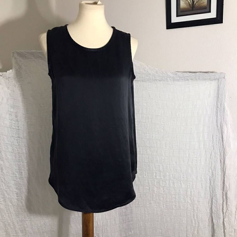 Louis Feraud Black Sleeveless Top Size 10